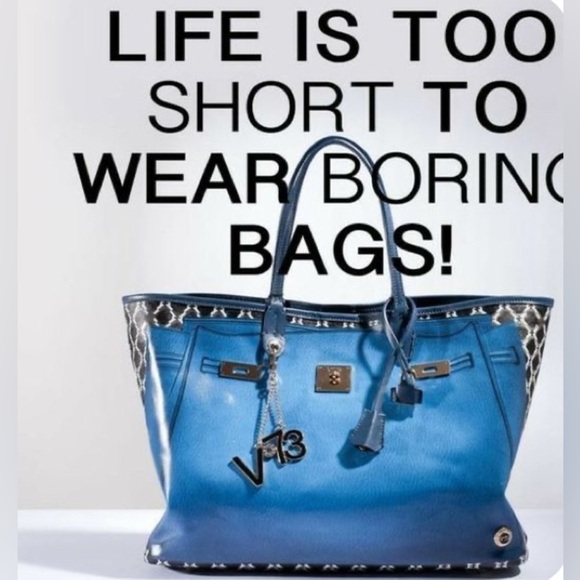 MICHAEL KORS ~ Brown and Cream Cloth and Leather Tote Bag w/Bold Gold Hardware - Picture 8 of 8